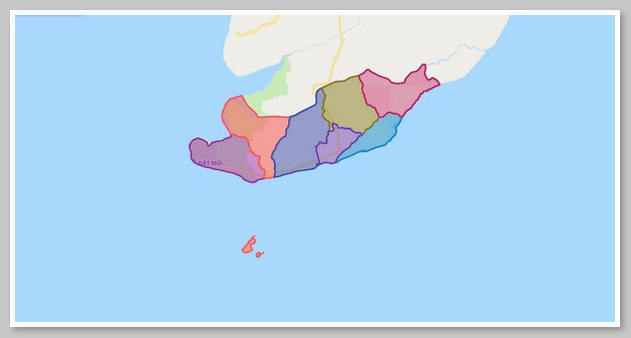 Bản đồ hành chính xã Đất Mũi Ngọc Hiển Cà Mau