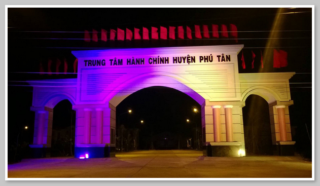 Hình ảnh trung tâm hành chính huyện Phú Tân